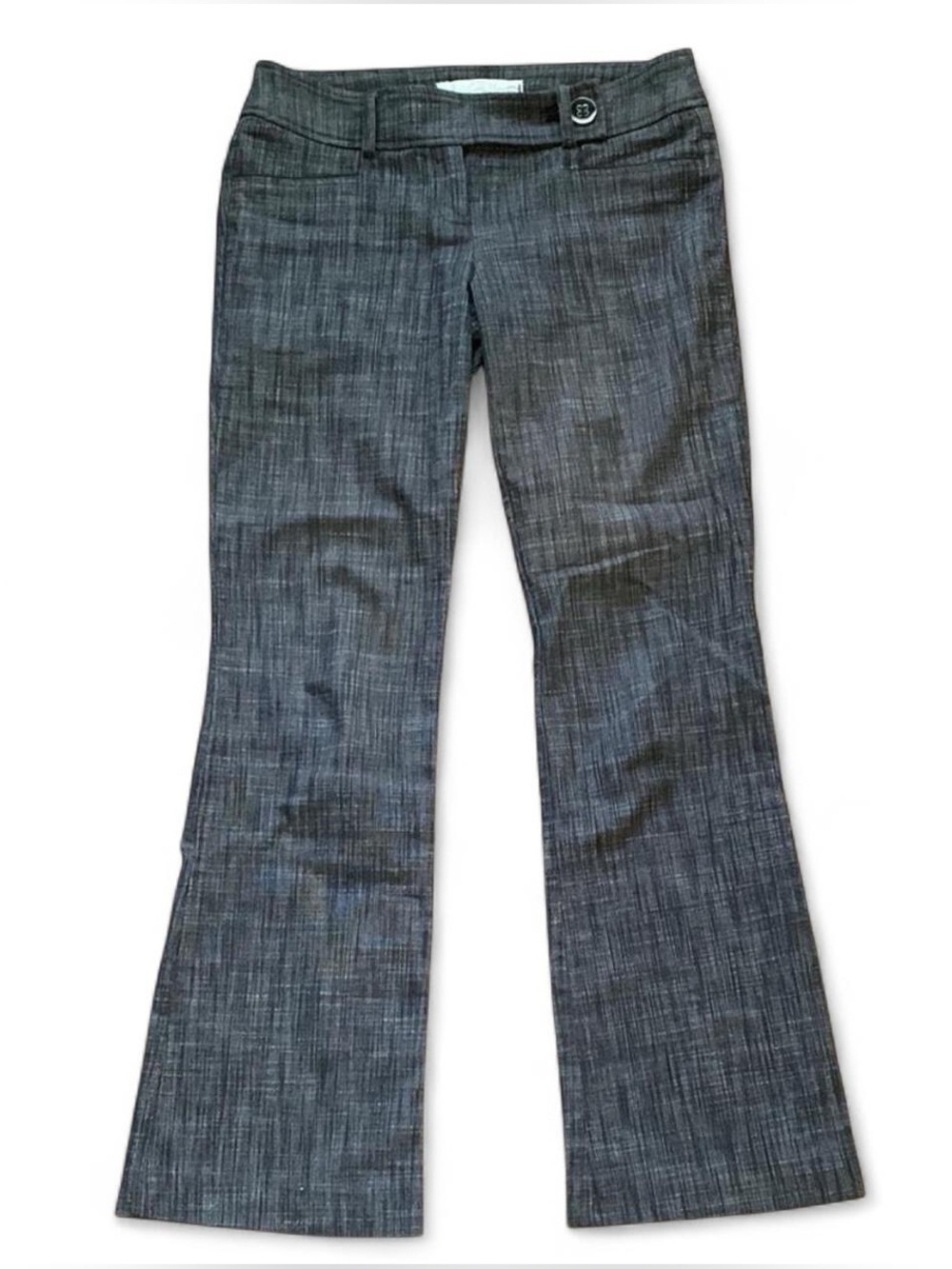 Y2K Vintage Dynamite Low Rise Grey Pinstripe Flare Trousers